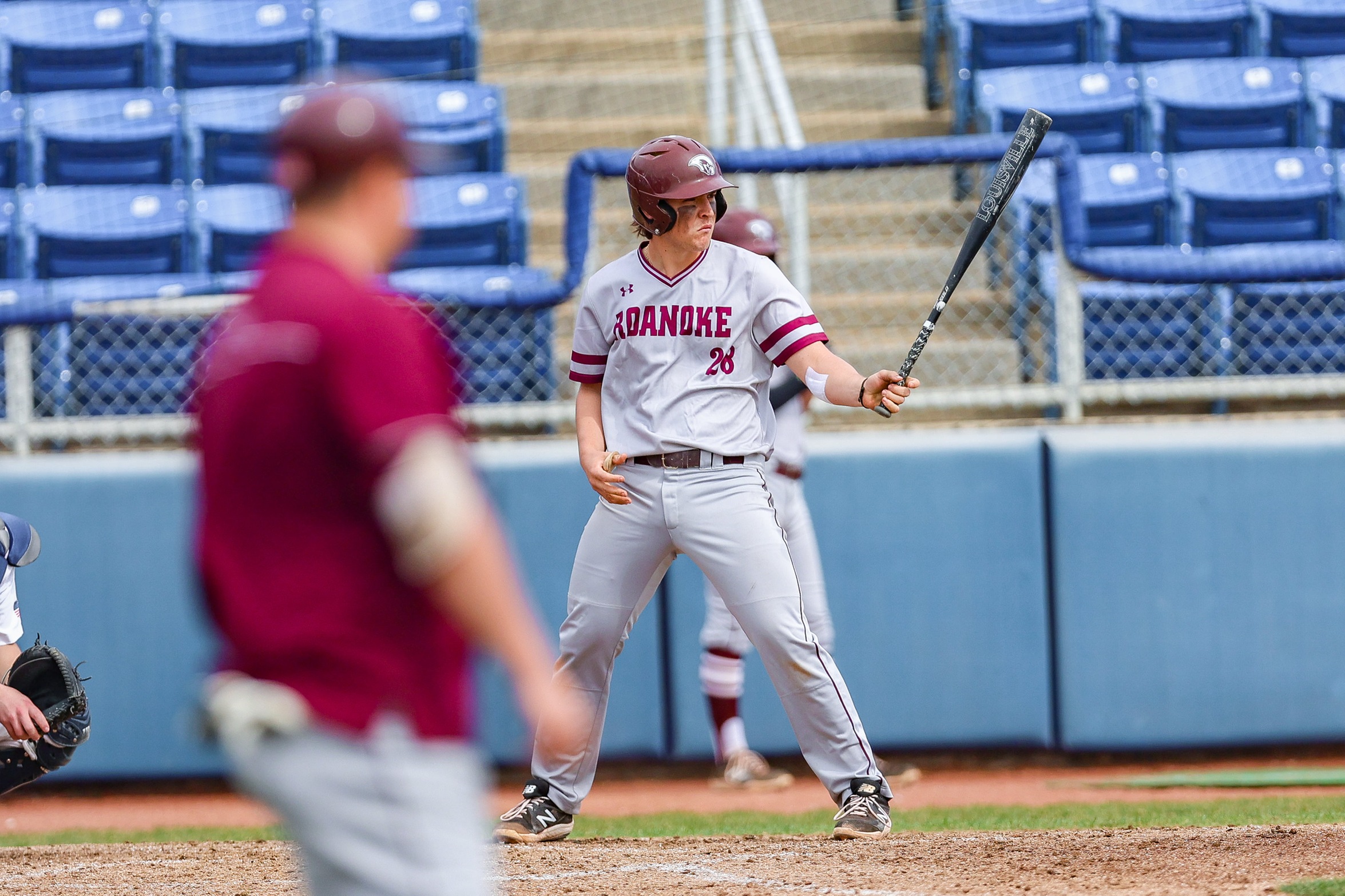 action shot of RC baseball player Jonny Wall at the Plate