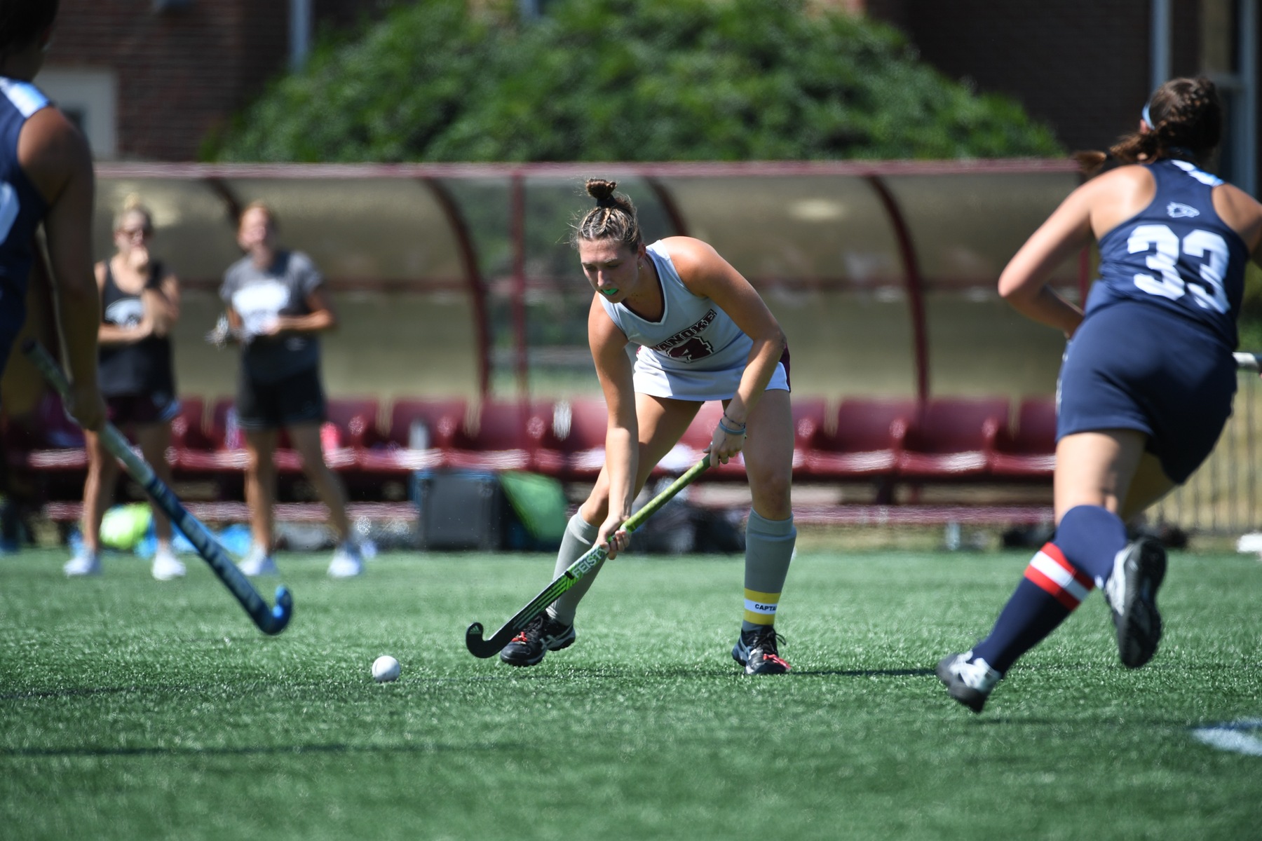 Lauren Heffron&rsquo;s goal in double overtime lifted Roanoke to a 3-2 win over Bridgewater.