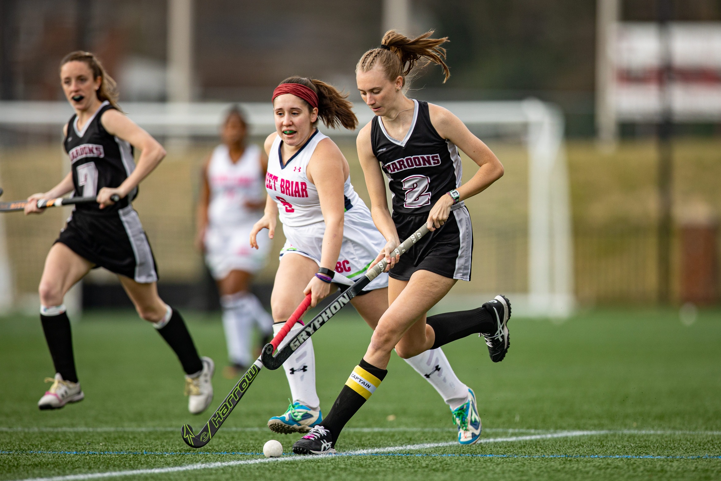 action photo of RC field hockey player Emilee Wooten