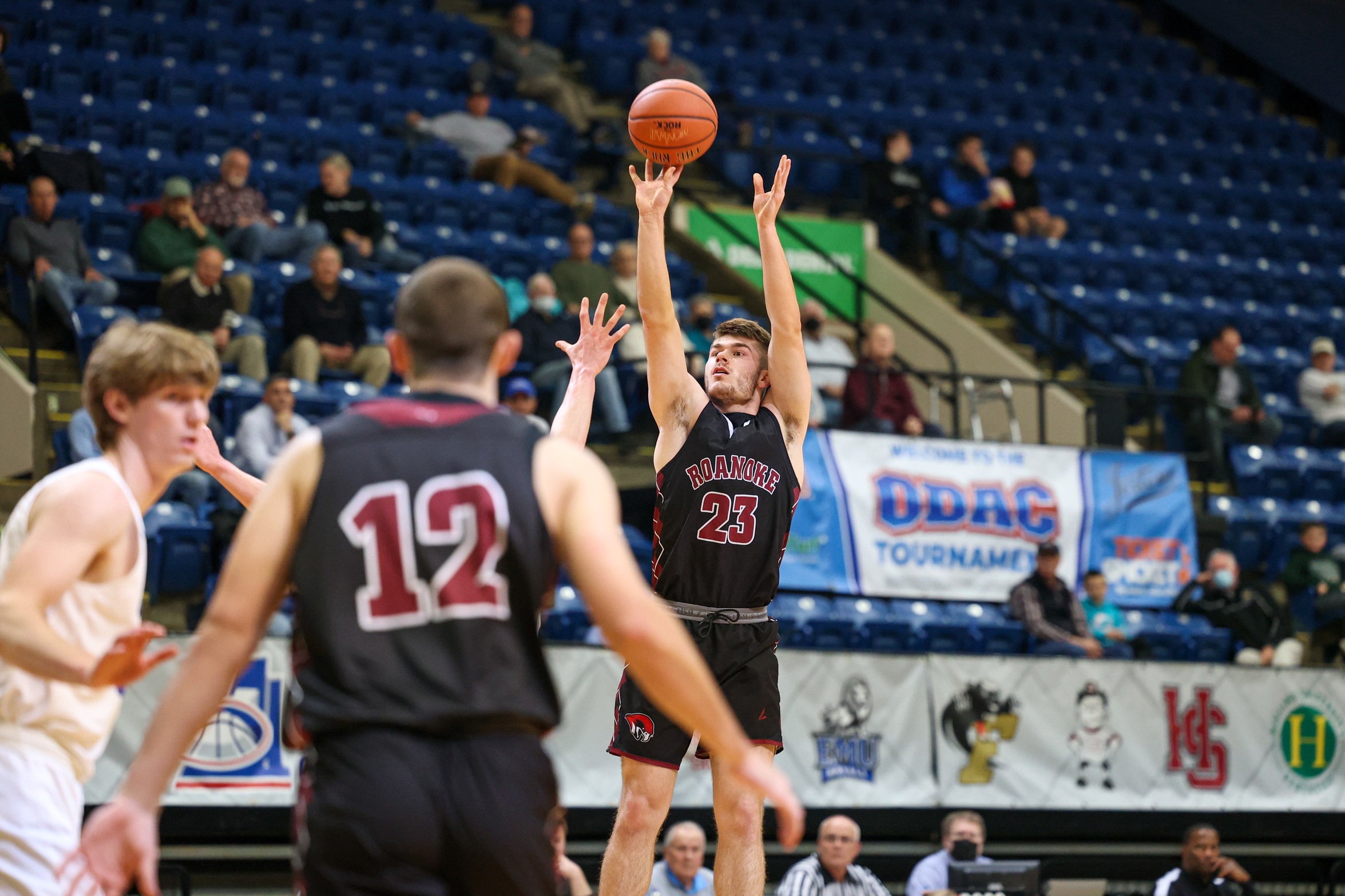 action photo of RC basketball player Kasey Draper