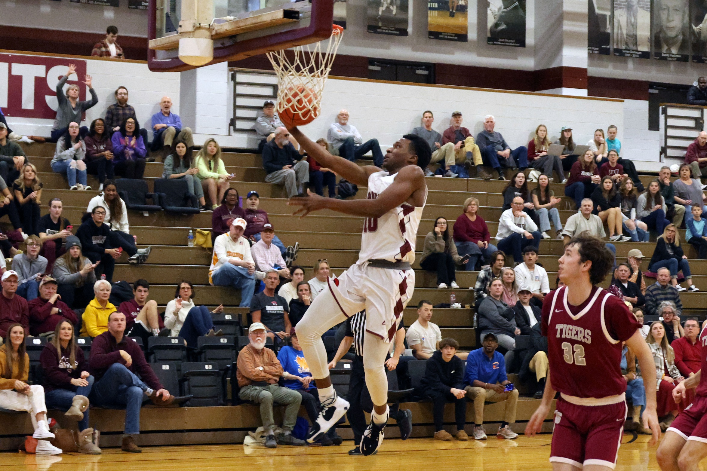 Efosa U-Edosomwan finished with 14 points and 11 rebounds against the Tigers