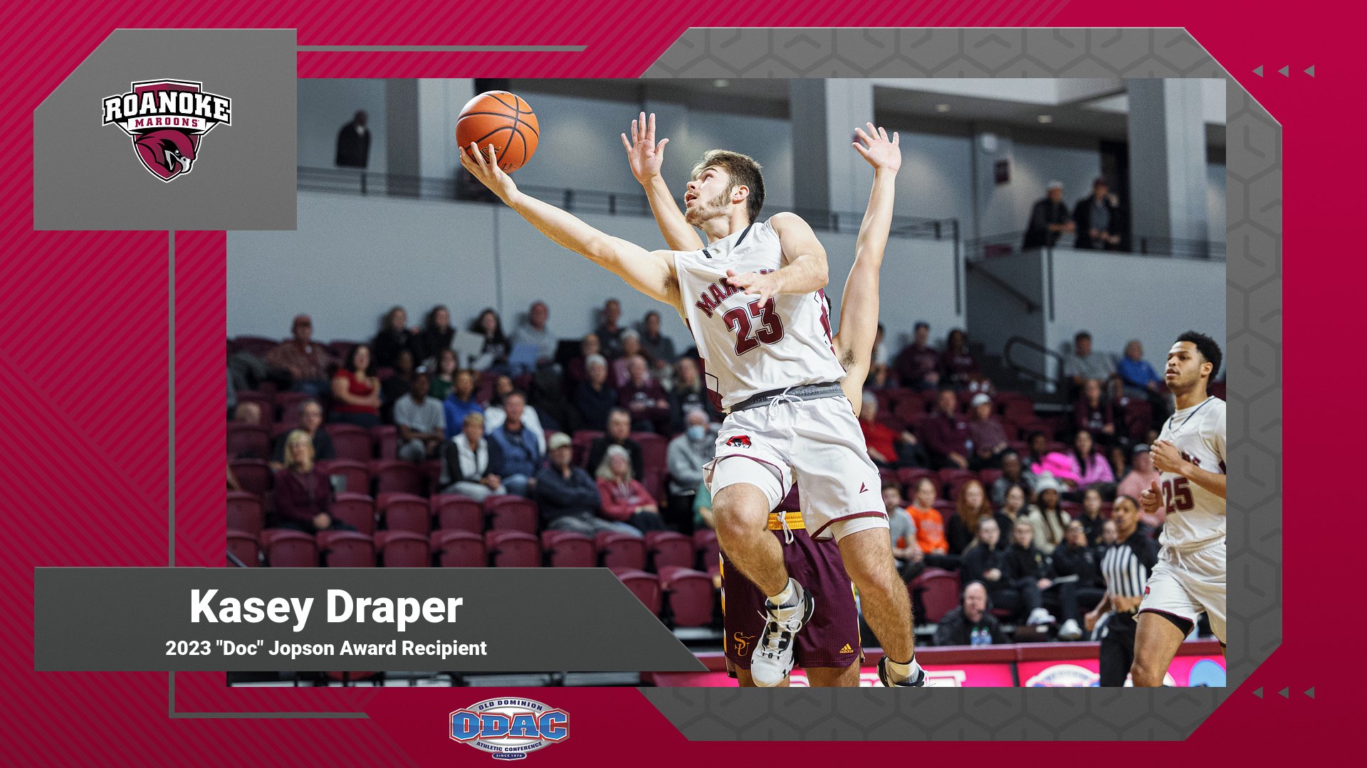 Draper Receives "Doc" Jopson Award, ODAC's Highest Student-Athlete Honor