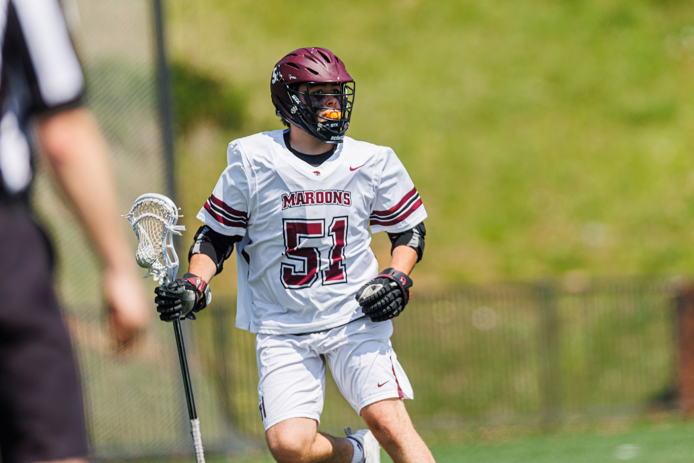 action photo of Roanoke lacrosse player Matthew Albertson