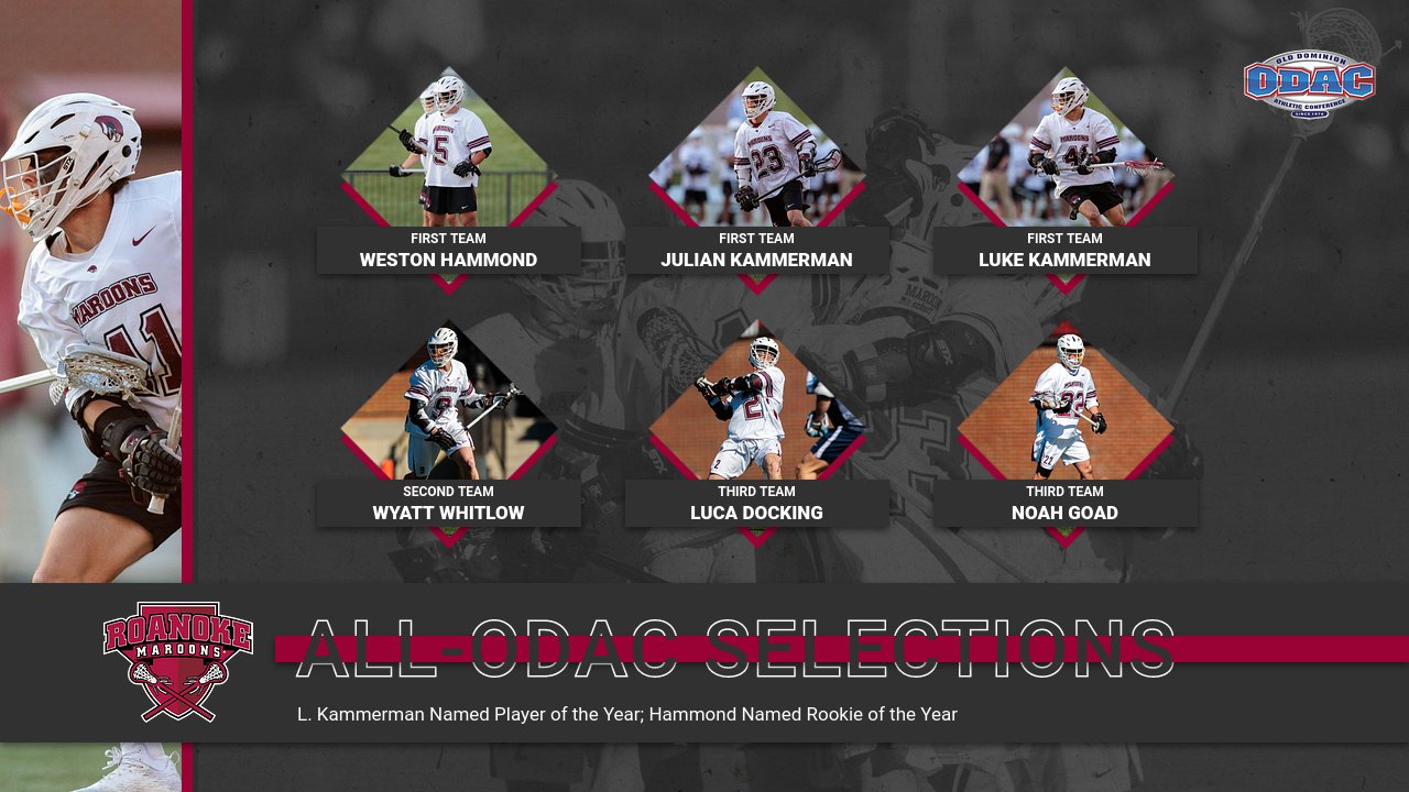Kammerman, Hammond Lead Six on All-ODAC Men's Lacrosse Teams