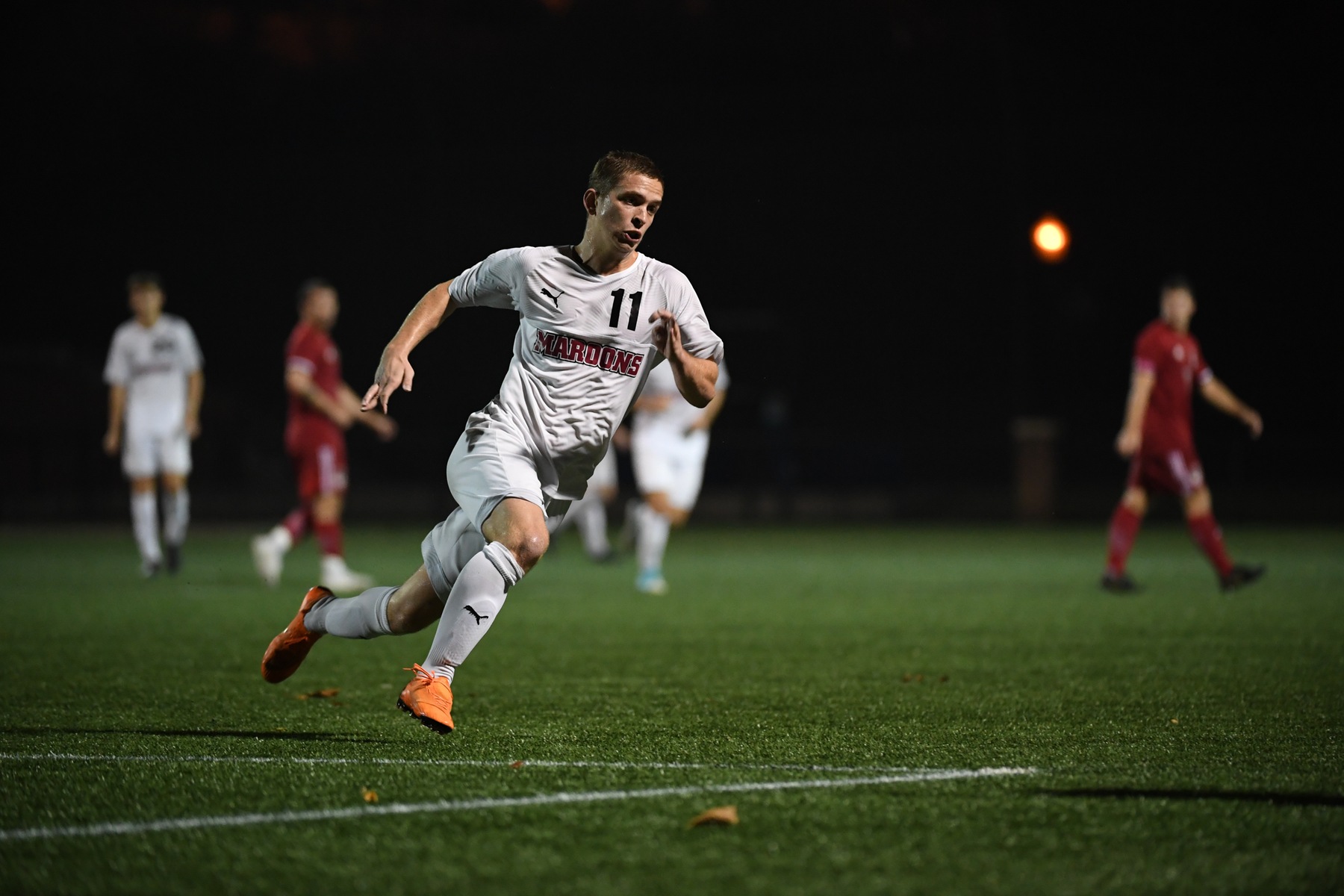 Isaac Wolf scored a goal and added an assist to lead third-seeded Roanoke to a 2-0 win over sixth-seeded Guilford in the Quarterfinals of the 2019 ODAC Men&rsquo;s Soccer Tournament.
