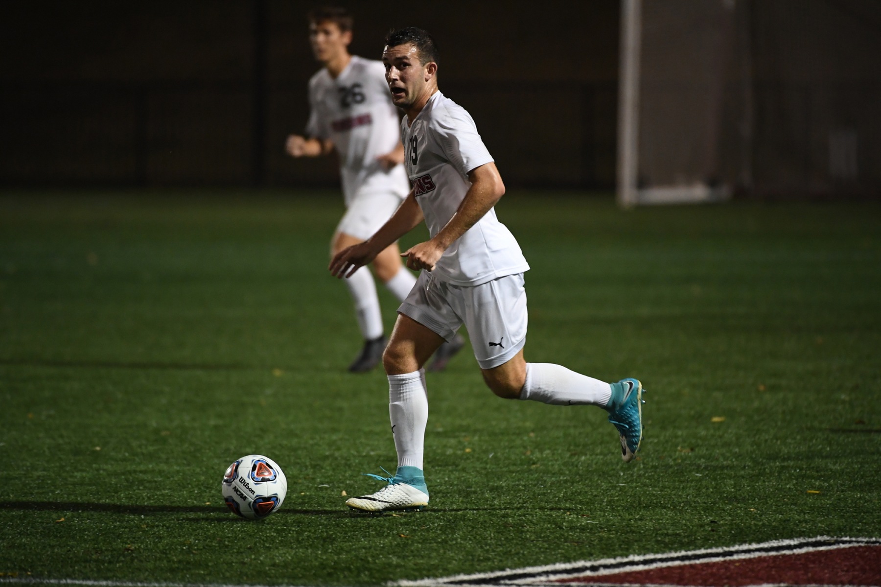 Two second-half goals lifted No. 13 Roanoke to a 2-0 victory over Randolph on Wednesday in Salem.