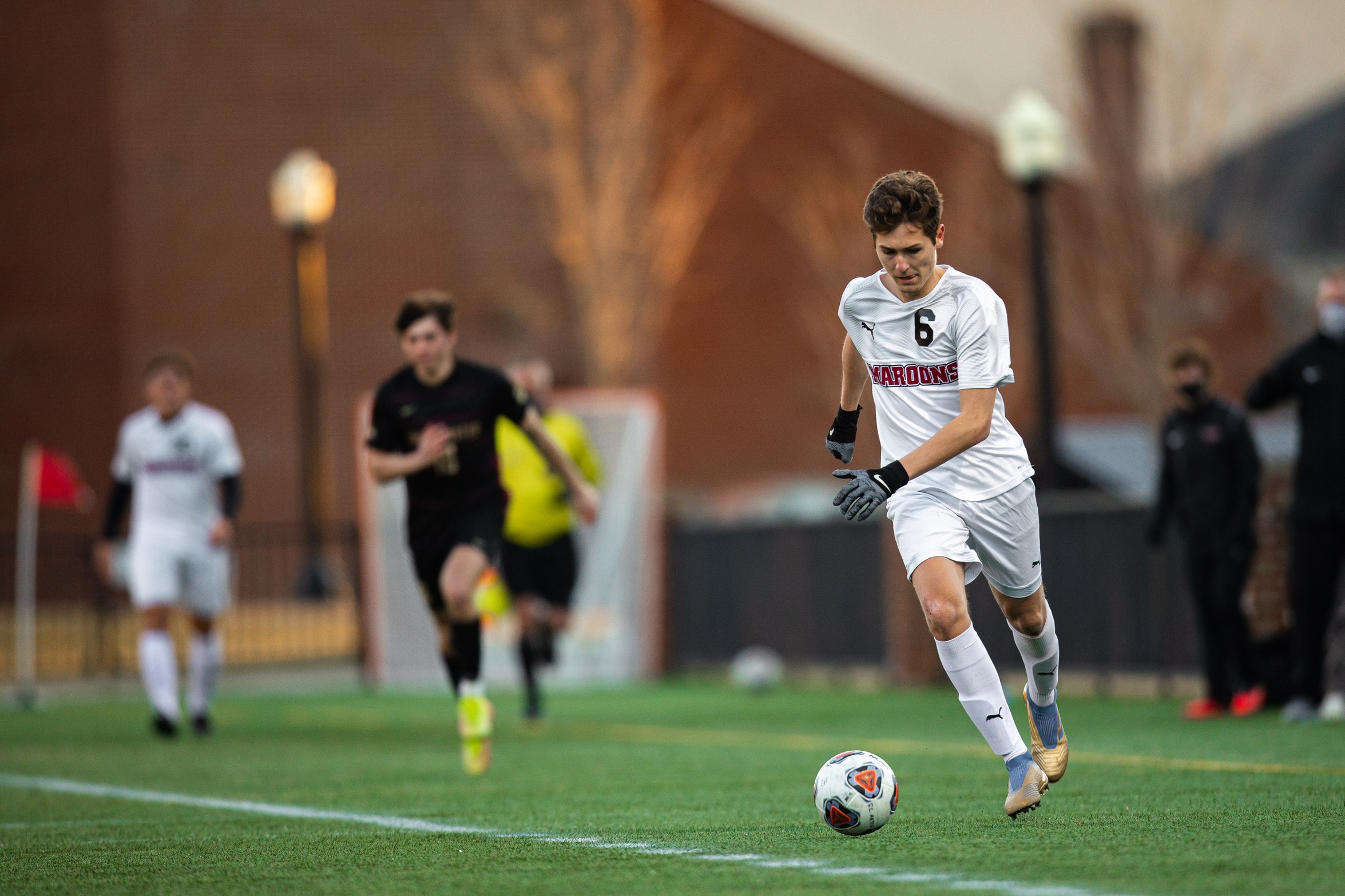 action photo of RC soccer player Dylan Berk