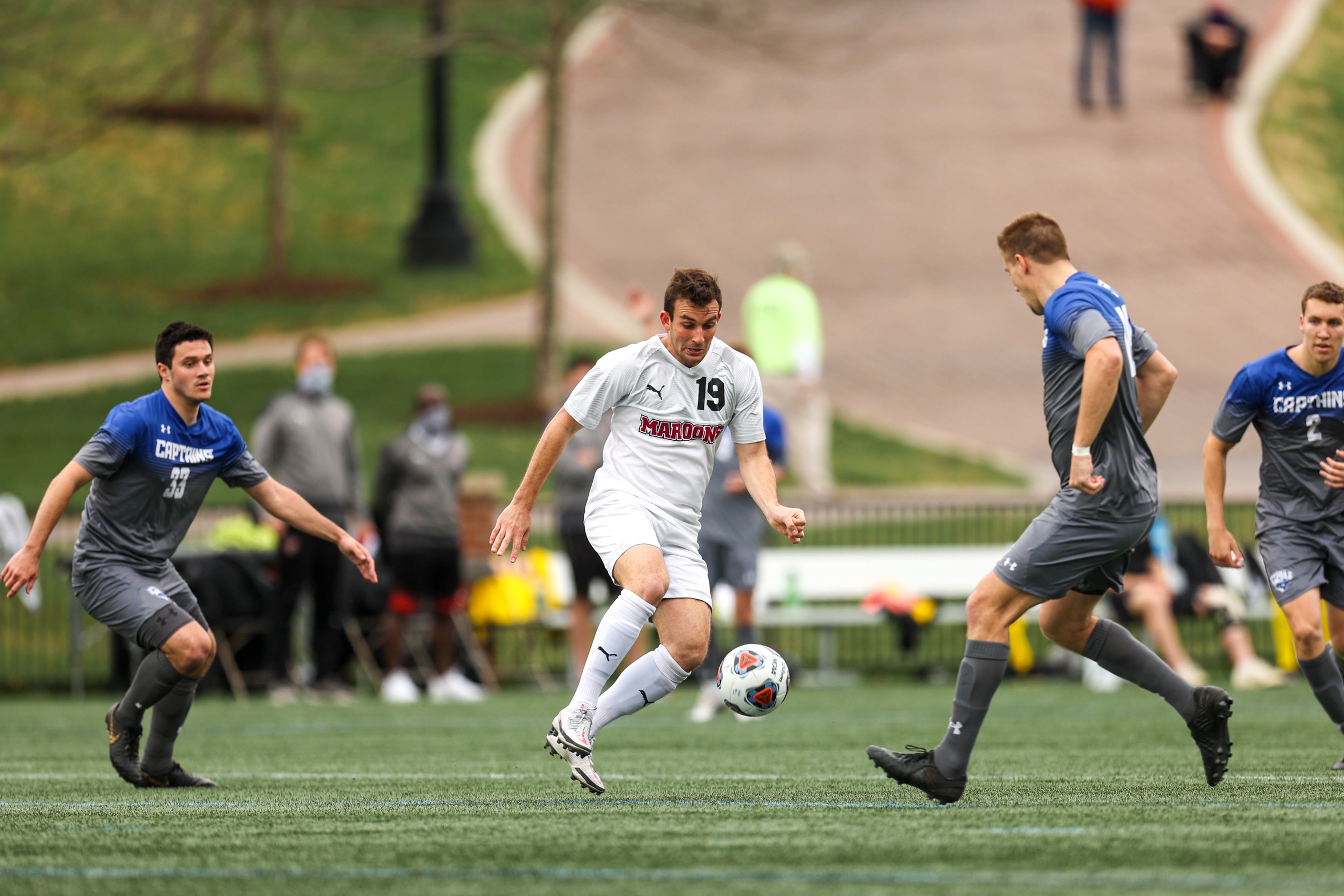 action photo of RC soccer player Liam Camellari