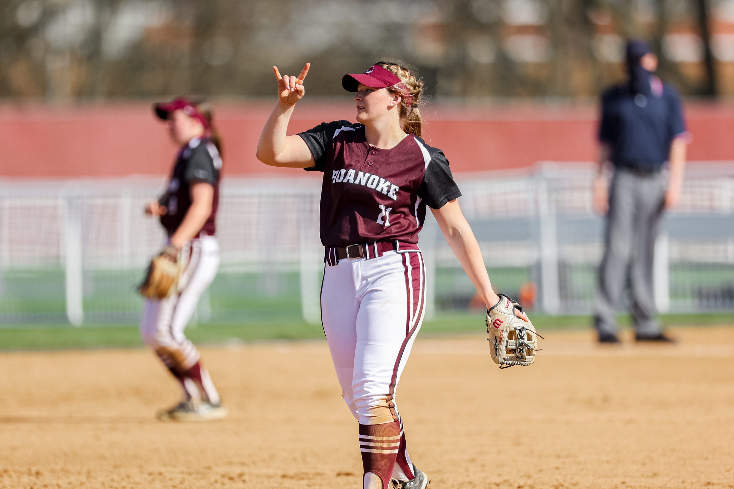 action photo of RC softball player Shanan Hester