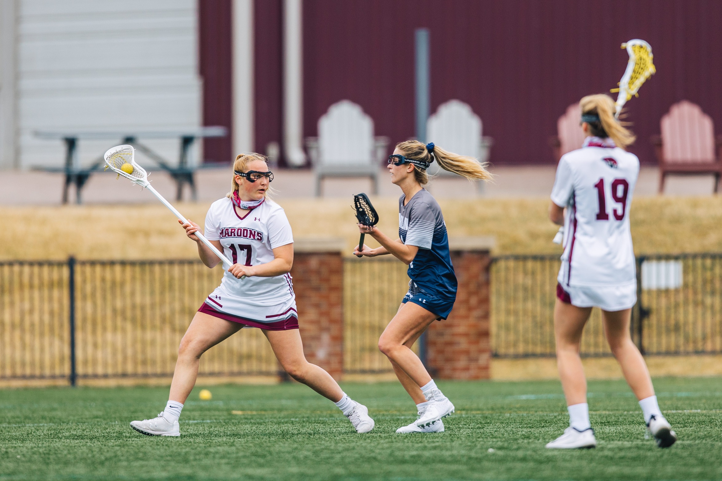 action photo of RC lax player Morgan Saylor