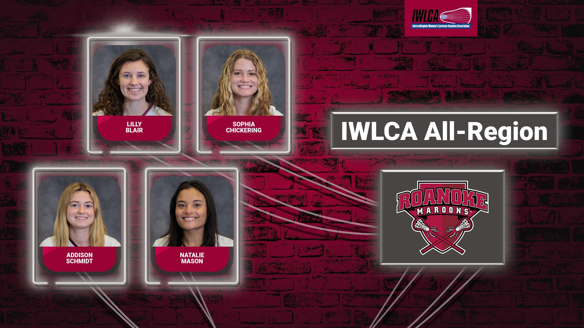 Four Maroons Earn IWLCA All-Region Honors