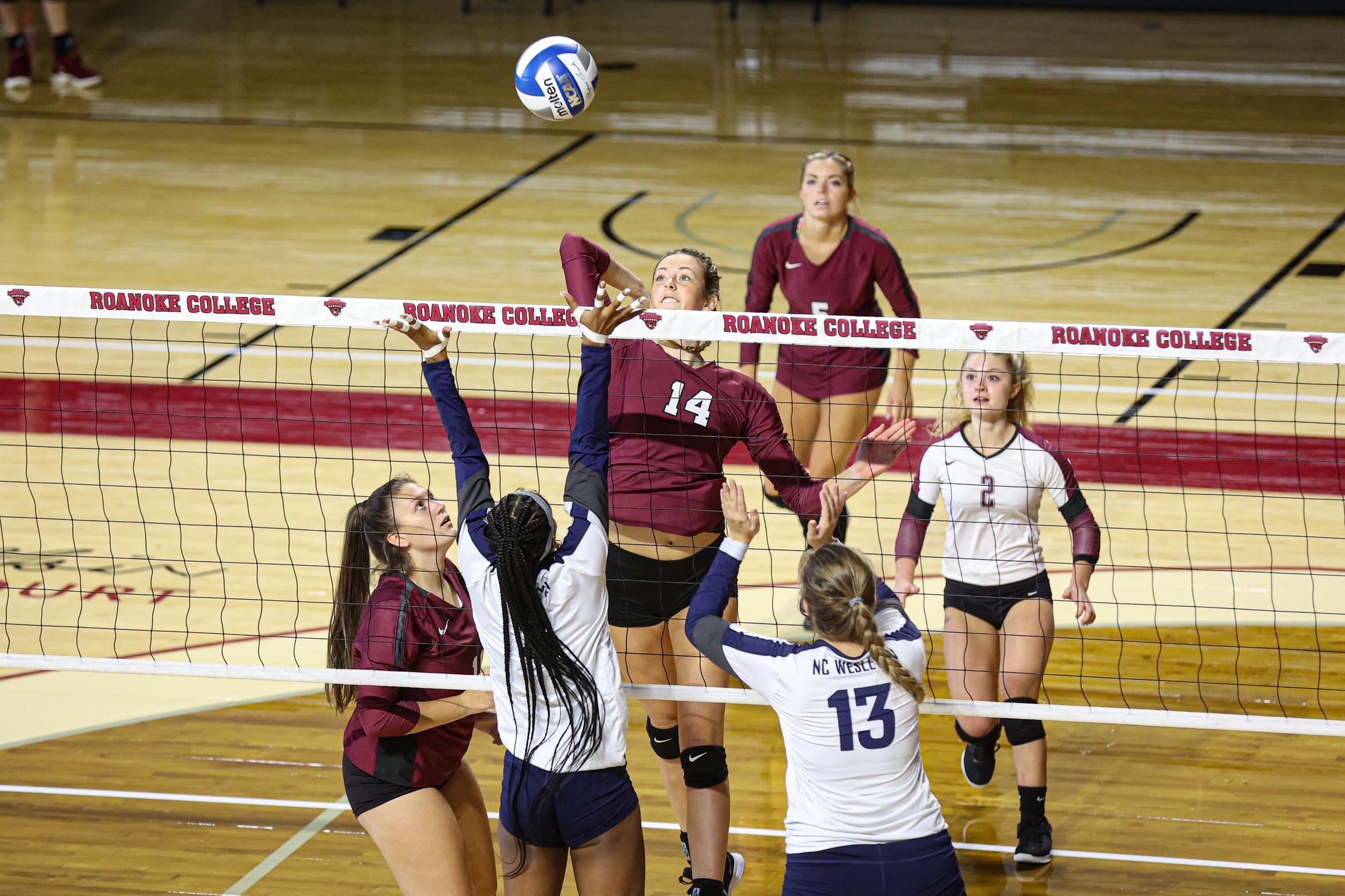 action photo of RC volleyball player Ryanna Clark